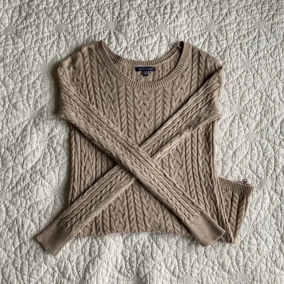 American Eagle Knit Sweater With Zipper Detailing - Picture 2 of 5